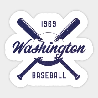 look distressed Washington 1969 baseball USA Sticker